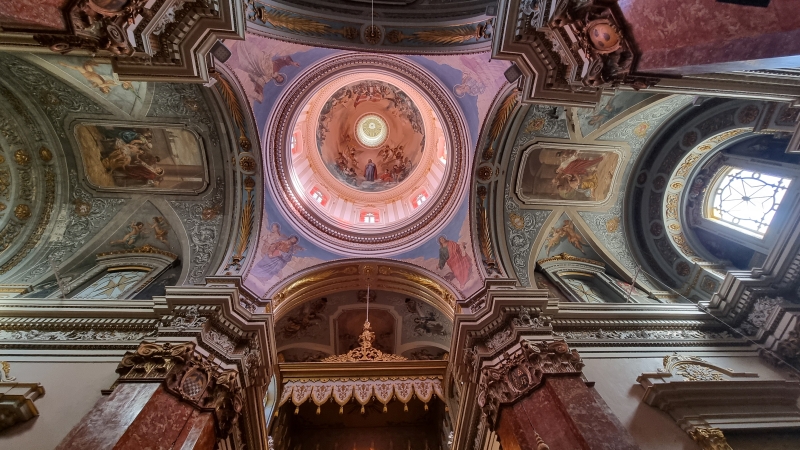 Die prächtige St. Lawrence Parish Church in Birgu