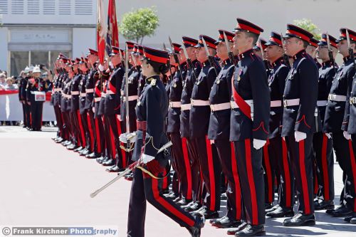 Nicht ohne militärische Ehren: Die Armed Forces of Malta (AFM), der auch weibliche Soldaten angehören, waren wesentlich in den Ablauf der Feierlichkeiten eingebunden.