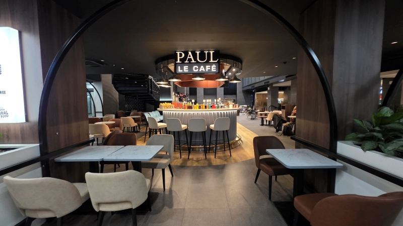 Premiere auf der Insel: Die französische Kette &quot;Paul Le Café&quot; eröffnete Anfang 2025 ihre erste Malta-Filiale hier im Food Court. Foto: © Valletta | Das Journal / BSF.